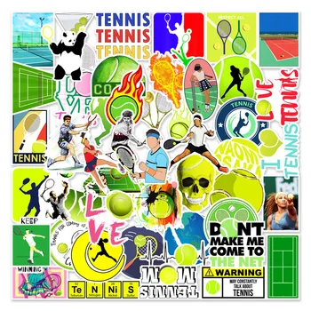 10/50 Tk Tennis Mängud Kleebised Väljas Sport Võrkpall Jalgpall Pesapall, Tennis Cartoon Graffiti Decal Kleebis