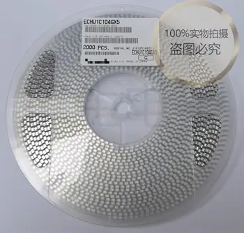 10TK/PALJU ECHU1C104GX5 imporditud polüester CBB suure täpsusega film capacitor 1210/3225 on 0,1 uF 100NF 16VDC 2%