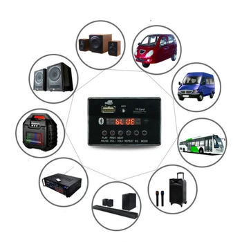 12V Bluetooth-ühilduva 5.0 Dekodeerimine Juhatuse Moodul Traadita Bluetooth-Car-USB-mp3-Mängija, TF Mälukaardi Pesa / FM / Remote
