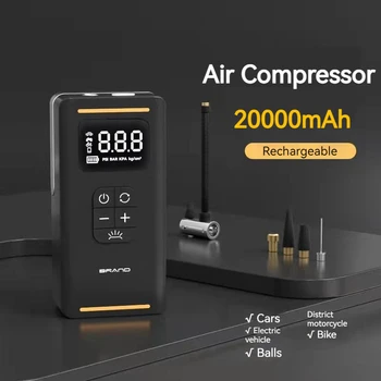 20000mAh õhukompressor 12v Digitaalse Display-Õhk Pump Rehvi Inflator Õhu Rõhk Sensor For Auto Mootorrattad, Jalgrattad
