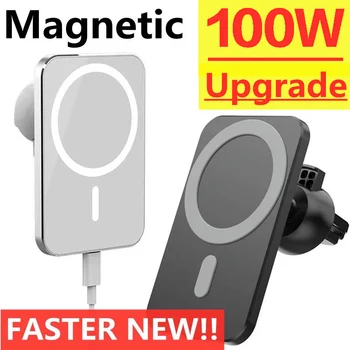 2023 Uus 100W Magnet Traadita autolaadija, mis Sobib iPhone 15 14 13 Pro Max MiNi Magsave Kiire Laadimine Tuul Telefoni Omanik