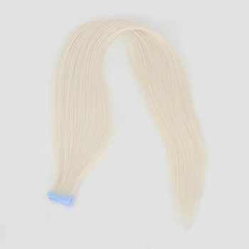 BTWTRY Plaatina Blond Tape in juuksepikendusi Sirged Juuksed 40pcs 100g #60 Sünteetilisi Värv juuksepikendusi 24 Tolli