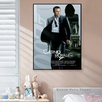 Casino Royale Filmi Kaas Poster Art Print Lõuend Maali Seina Pilte Elutuba Home Decor (Raamita)