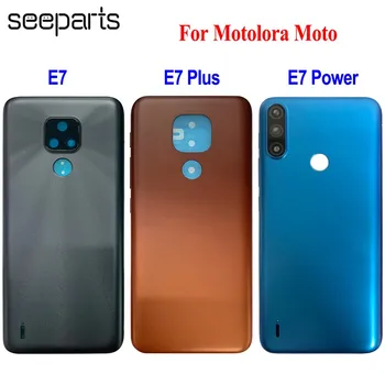 E7 Pluss Tagasi Patarei Kaane Taga Ukse Paneel Eluaseme Puhul Motorola Moto E7 Power Aku Kate Asendamine Osa