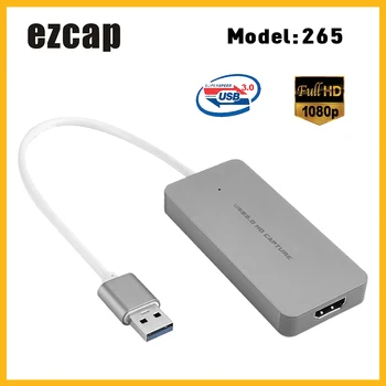 Ezcap USB 3.0 HD Capture Kaardi Seadme Video Mängu Diktofon 1080P Live Sreaming Converter Plug and Play XBOX Üks PS3 PS4 WII U