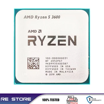 Kasutada Ryzen 5 R5 3600 3.6 GHz Kuus-Core Kaksteist-Lõng CPU Protsessor 7NM 65W L3=32M B550M B550 Emaplaadi