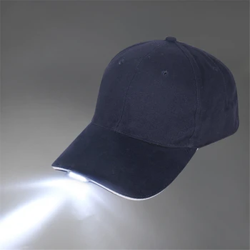 LED sokkel Akutoitega Müts, mille LED Valgusega Taskulamp Esilaterna Väljas Kalapüügi Sörkimine Baseball Cap Matkamine Mütsid