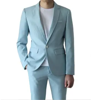 Meeste Ülikonnad, 2 Tükki 2023 Sügis Fashion Tahke Vabaaja Äri Slim Fit Pulmad Kostüümid Meeste Kostüüm Homme Meeste Klassikaline Peigmehe Ülikond