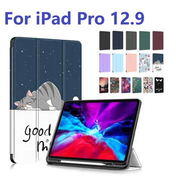 Mood PU Nahk Tahvelarvutite puhul Apple ' i ipadi Pro 12.9 2022 2021 2018 2020 Folio iPad Kaitsta Kate