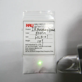 Pakkumise kvaliteedi turvalisuse pigment anti-võlts tint anti-counterfeiting IR fosfor pigment 1lot=10gram HLK-01 rohelise tasuta shipping