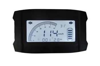 Spidomeeter LCD Ekraan 36v48v60v72v84v+Kiirus/Aku Taseme Näidik+Keerates Signaal+Voltmeeter Liitium/Plii-Happe Aku
