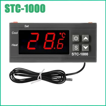 Uus STC-1000 Digital Temperature Controller, Termostaat Inkubaator Thermoregulator 10A Relee Kütte-Jahutuse 12V 24V 220V