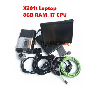 X201t 8G Touch Ekraaniga Sülearvuti, Paigaldatud V2023.09 Tarkvara DAS X DTS Vediam-o MB Star Diagnostika-C5 SD Conenct SSD